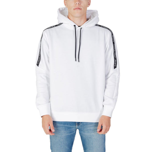 Calvin Klein Jeans White Cotton Hoody Calvin Klein Jeans