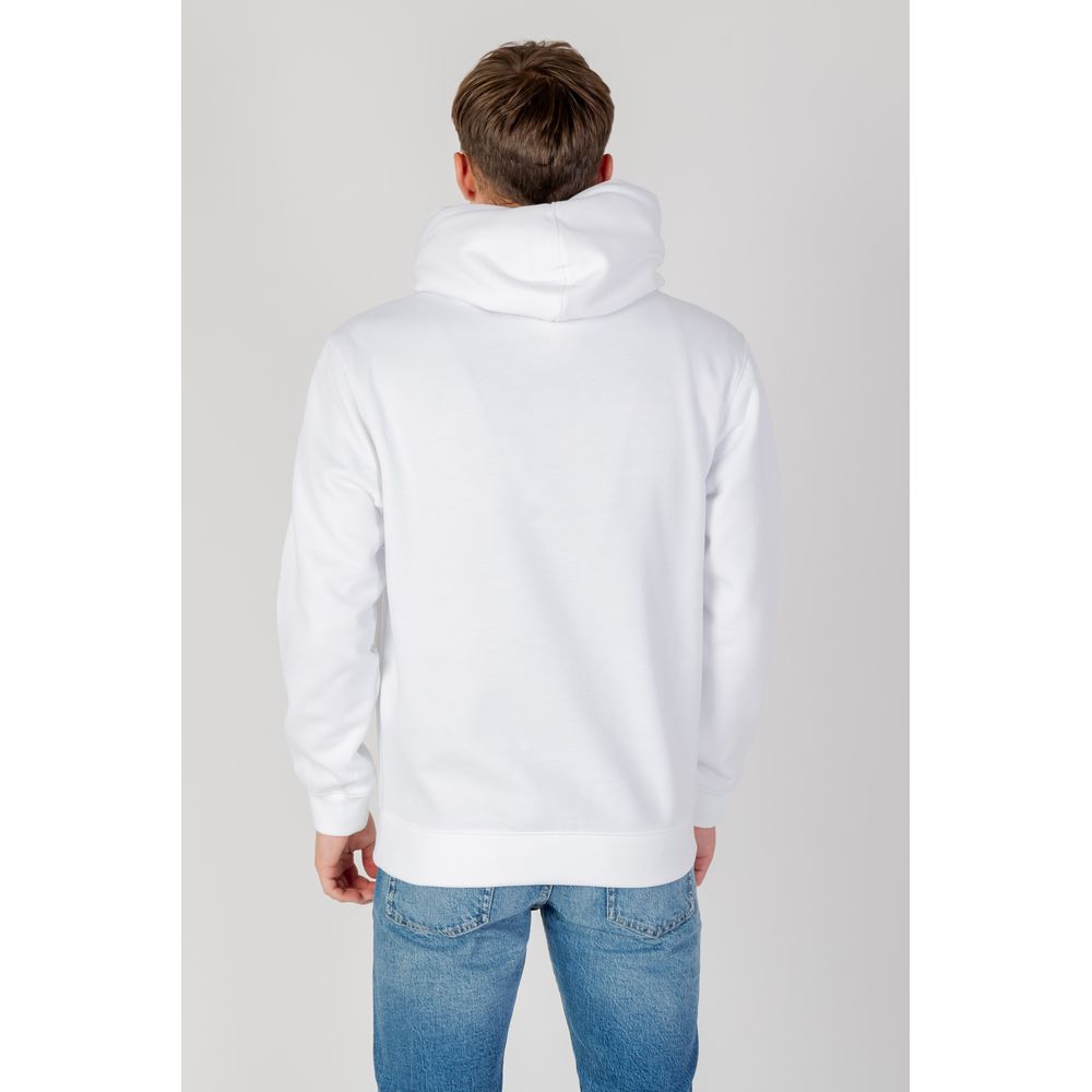 Calvin Klein Jeans White Cotton Hoody Calvin Klein Jeans