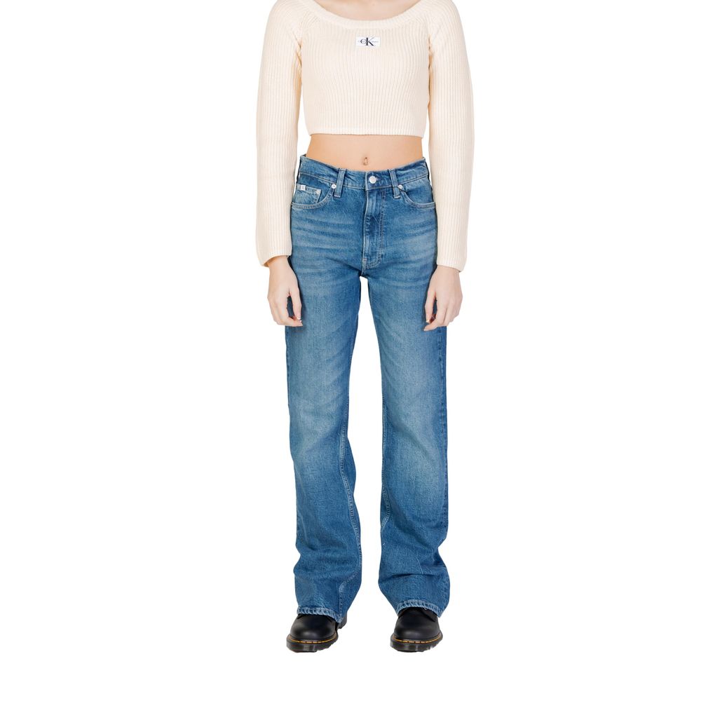 Calvin Klein Jeans Blue Cotton Mom Jean Calvin Klein Jeans