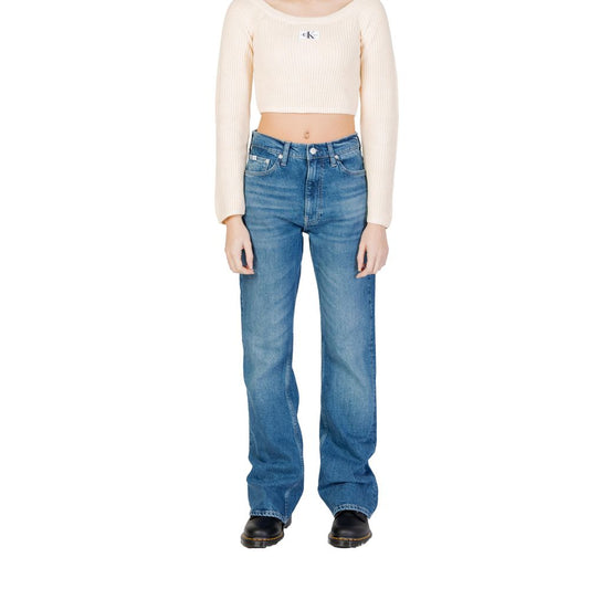 Calvin Klein Jeans Blue Cotton Mom Jean Calvin Klein Jeans