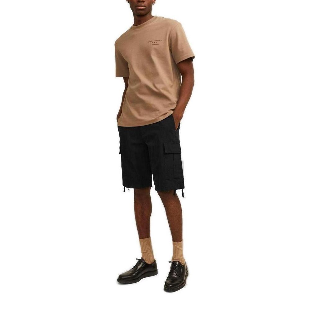 Jack Jones Black Cotton Bermuda Jack Jones