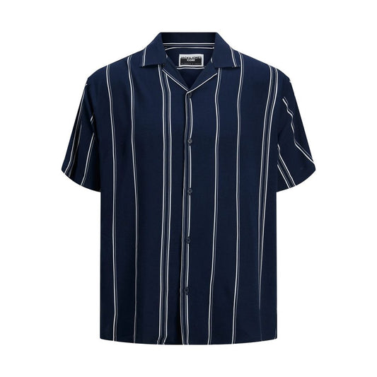 Jack Jones Blue Viscose Shortsleeve Jack Jones