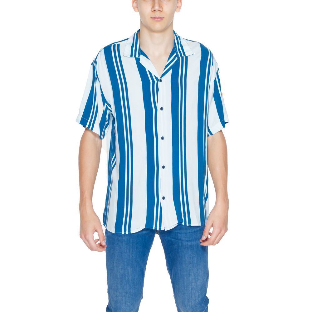 Jack Jones Blue Viscose Shortsleeve Jack Jones