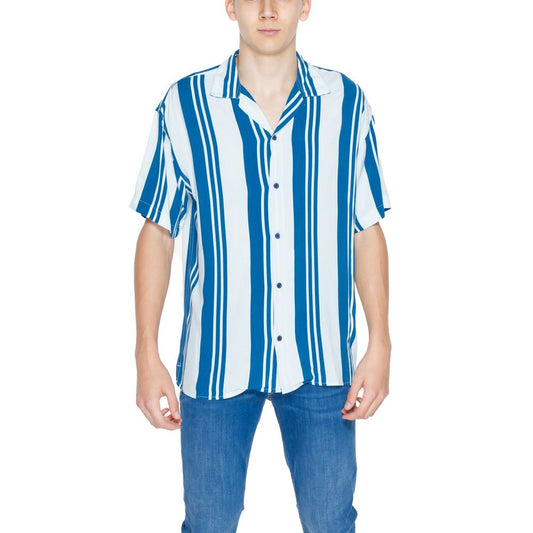 Jack Jones Blue Viscose Shortsleeve Jack Jones