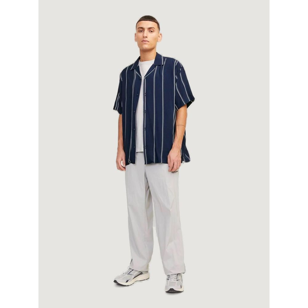 Jack Jones Blue Viscose Shortsleeve Jack Jones