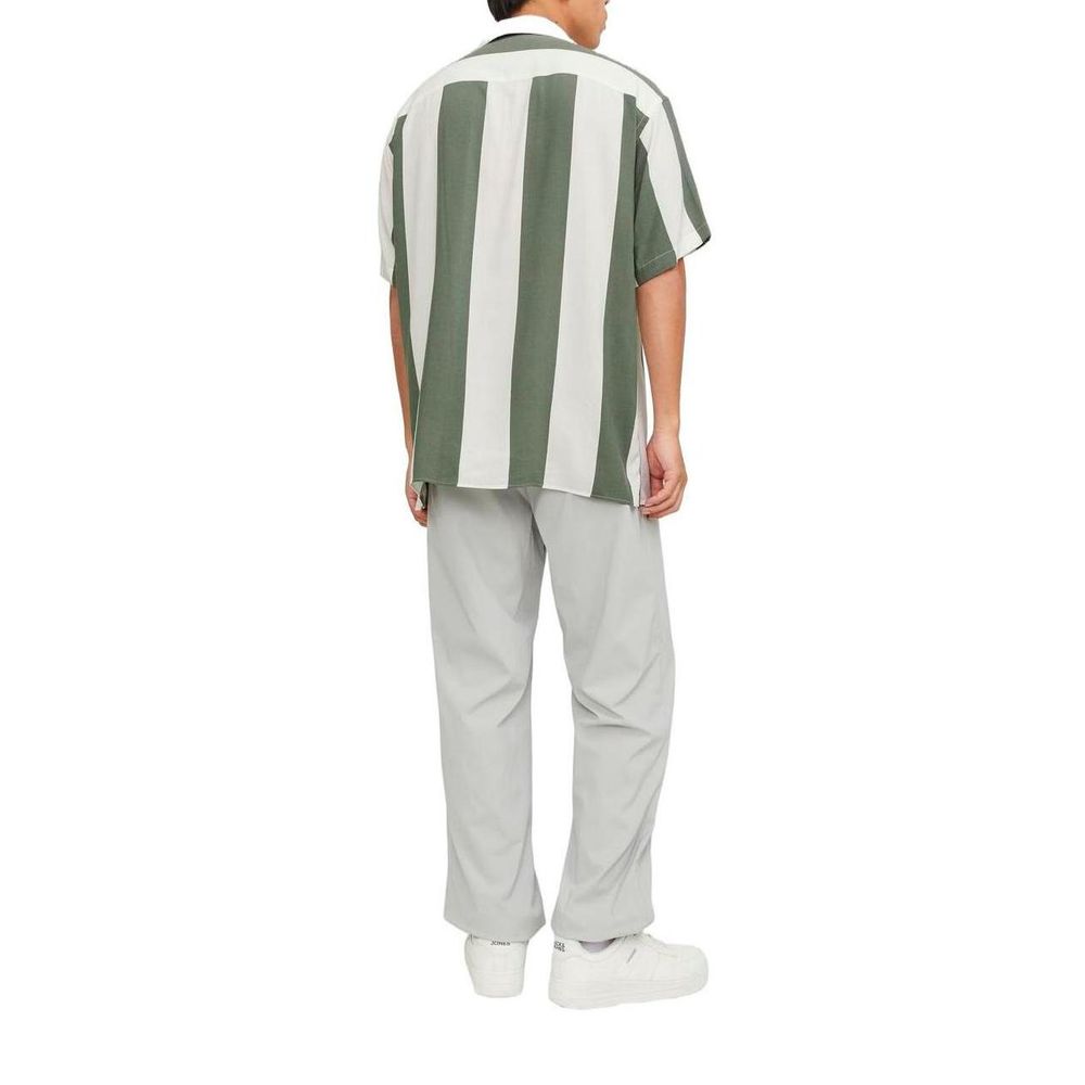 Jack Jones Green Viscose Shortsleeve Jack Jones