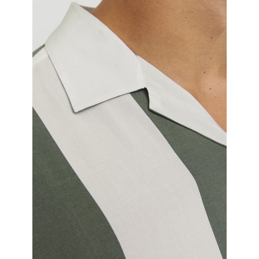 Jack Jones Green Viscose Shortsleeve Jack Jones