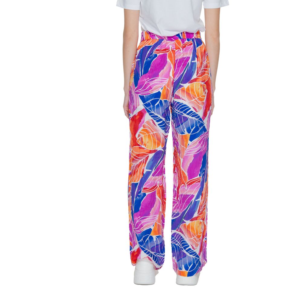 Vila Clothes Multicolor Viscose Casual Pants Vila Clothes