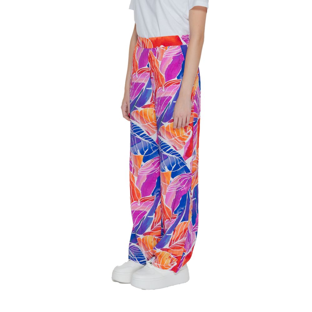 Vila Clothes Multicolor Viscose Casual Pants Vila Clothes