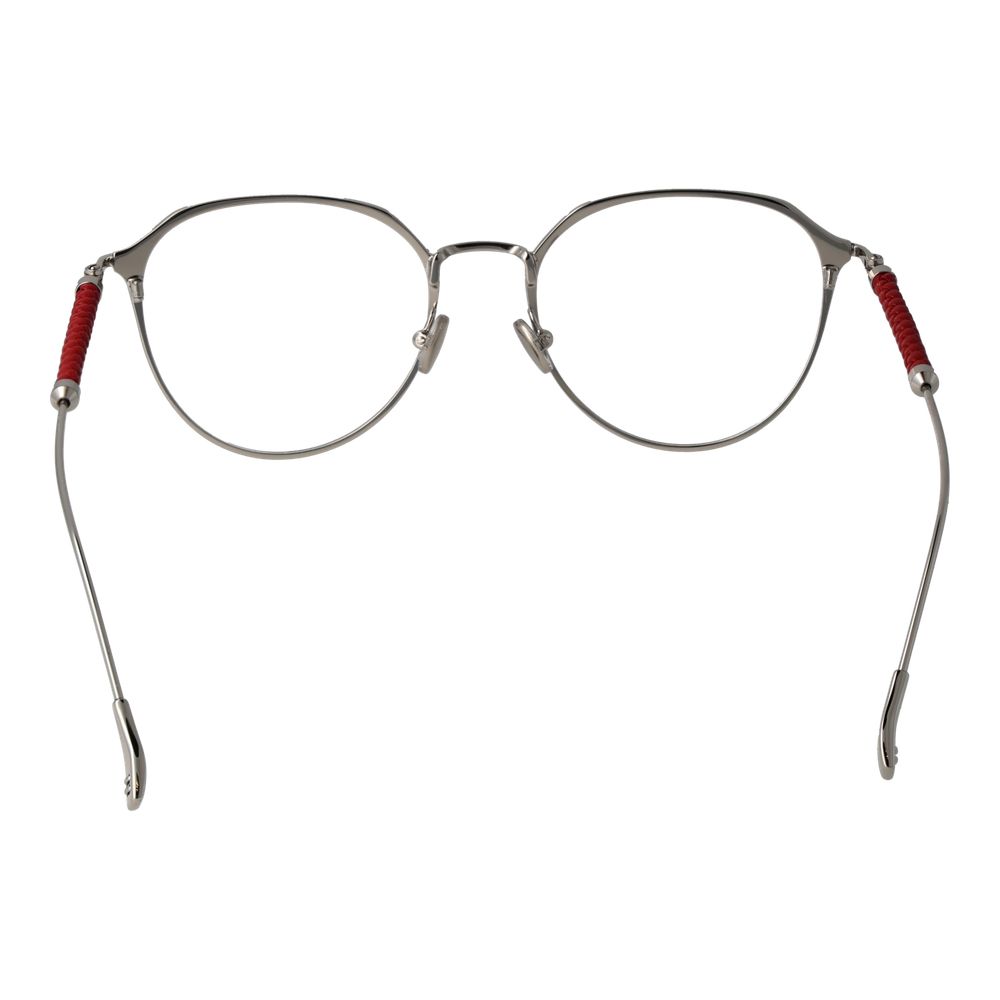 Red metal glasses frames by Tod's with sleek design, showcasing their modern and stylish eyewear for everyday wear.