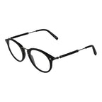Black Tod's acetate glasses frames with sleek design and clear lenses, stylish eyewear for everyday wear.
