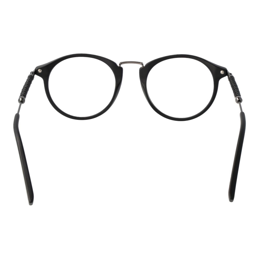 Black Tod's acetate glasses frames with clear lenses, stylish and lightweight for a sophisticated look.