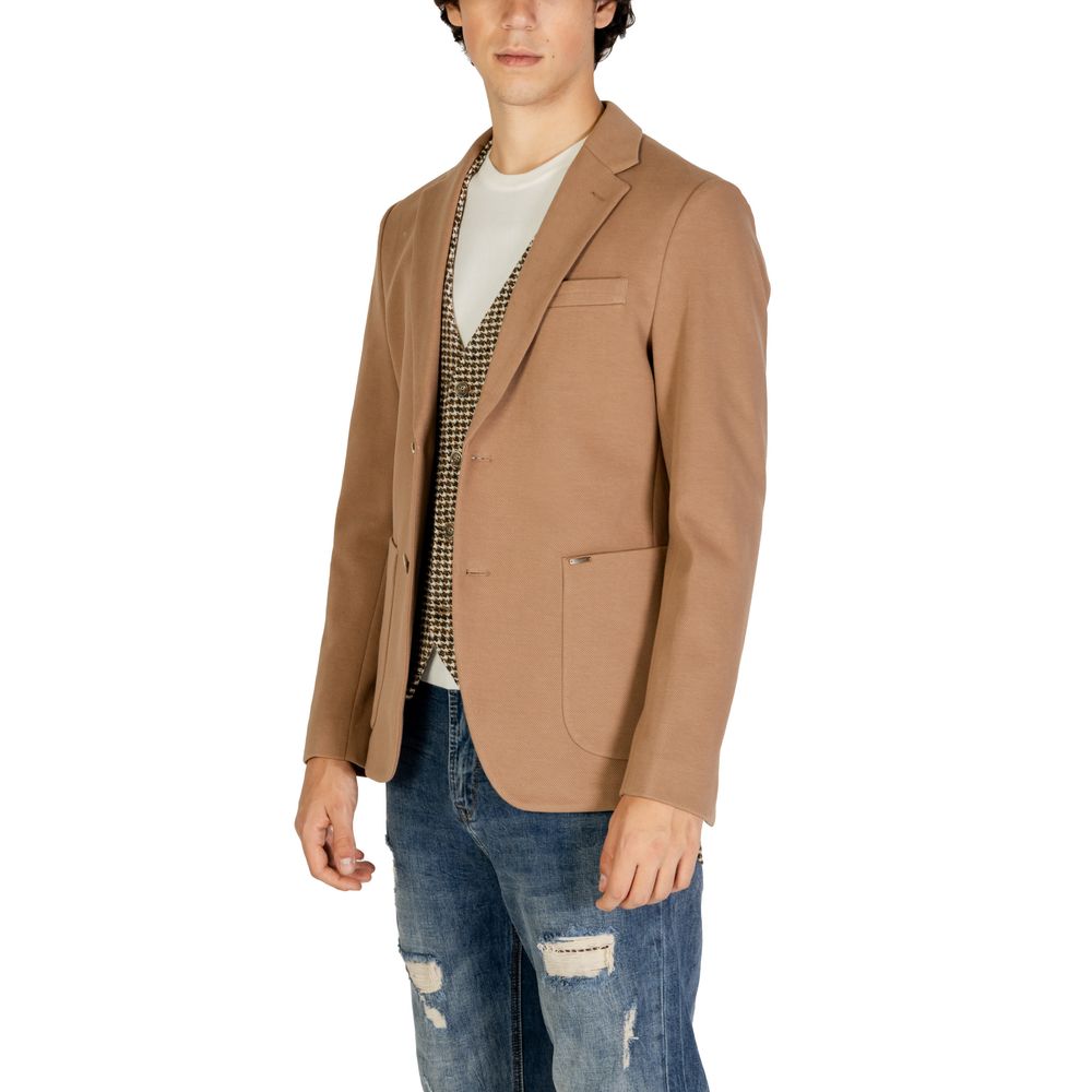 Gianni Lupo Beige Cotton Blazer Gianni Lupo