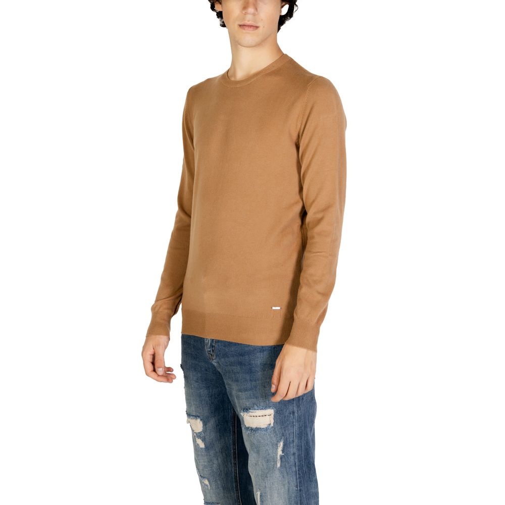Gianni Lupo Brown Polyester Sweatshirt Gianni Lupo