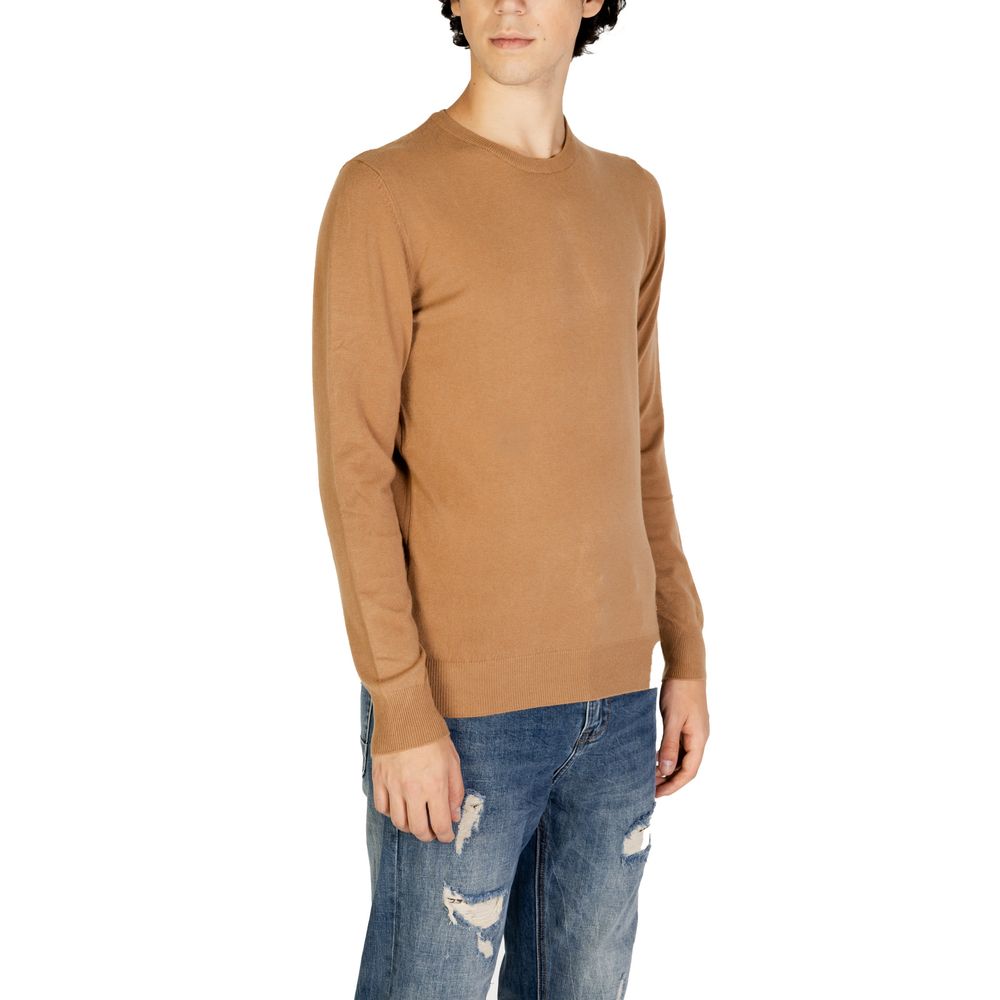 Gianni Lupo Brown Polyester Sweatshirt Gianni Lupo