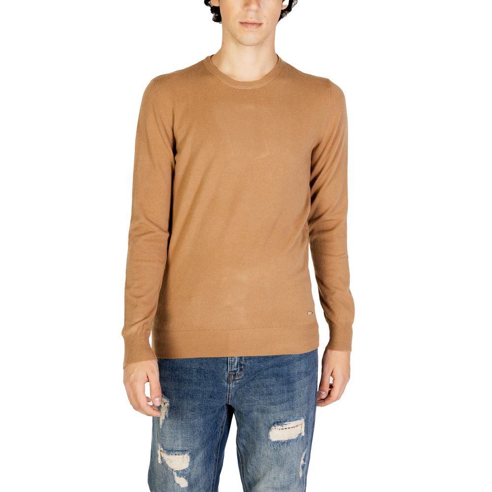 Gianni Lupo Brown Polyester Sweatshirt Gianni Lupo