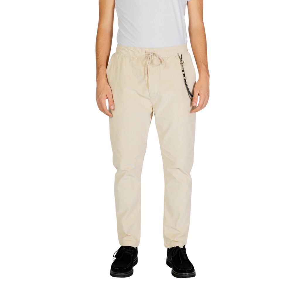 Gianni Lupo Cream Cotton Pant Gianni Lupo