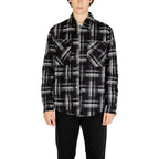 Gianni Lupo Black Polyester Coat