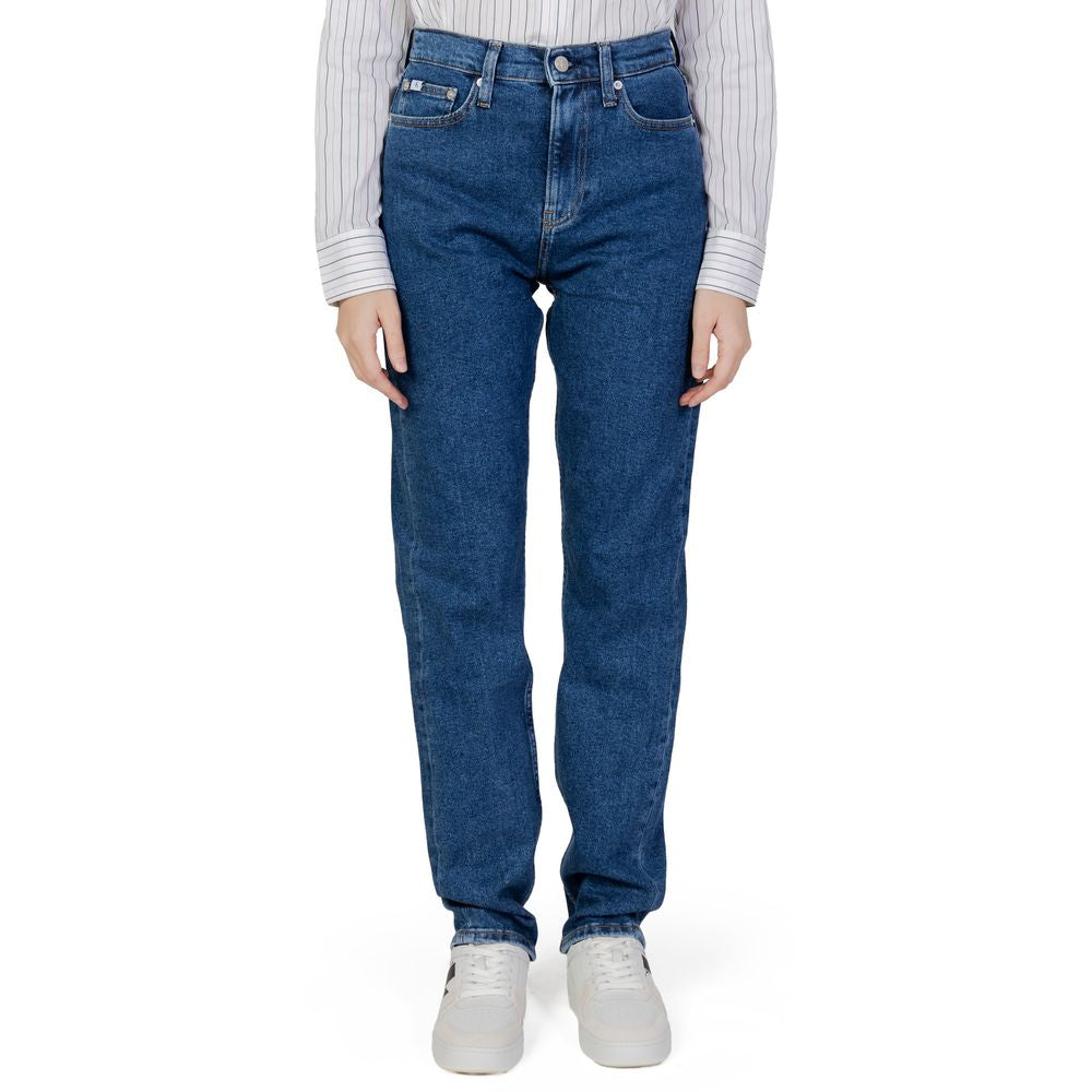 Calvin Klein Jeans Blue Cotton Slim Fit Jean Calvin Klein Jeans