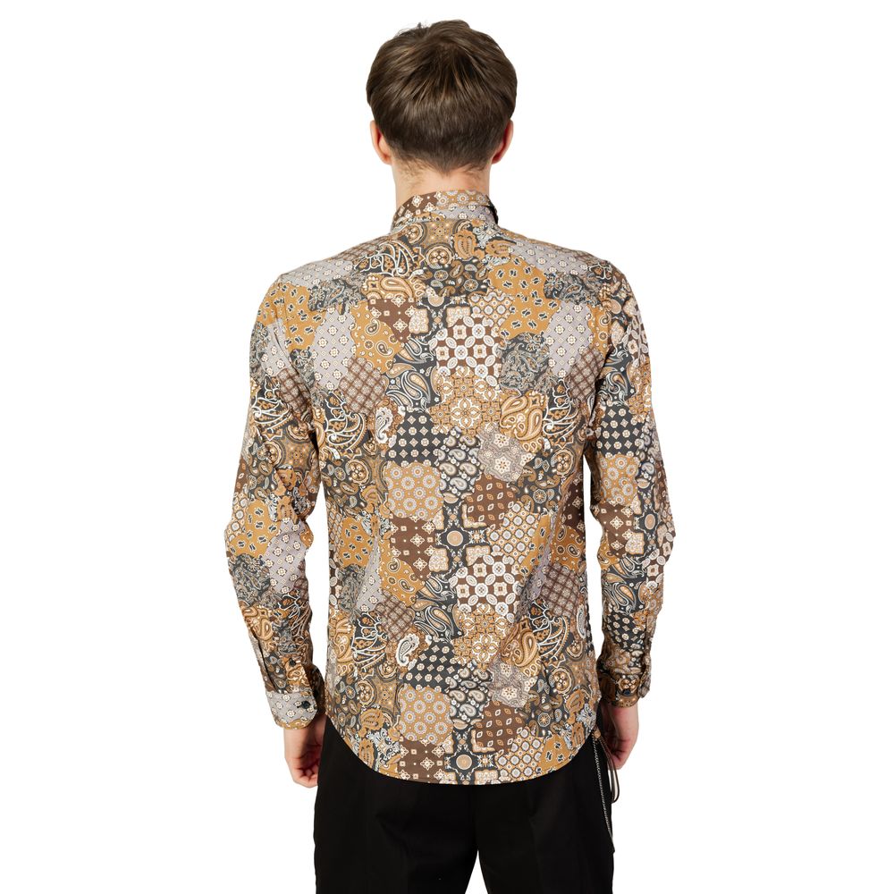 Gianni Lupo Beige Cotton Shirt Gianni Lupo