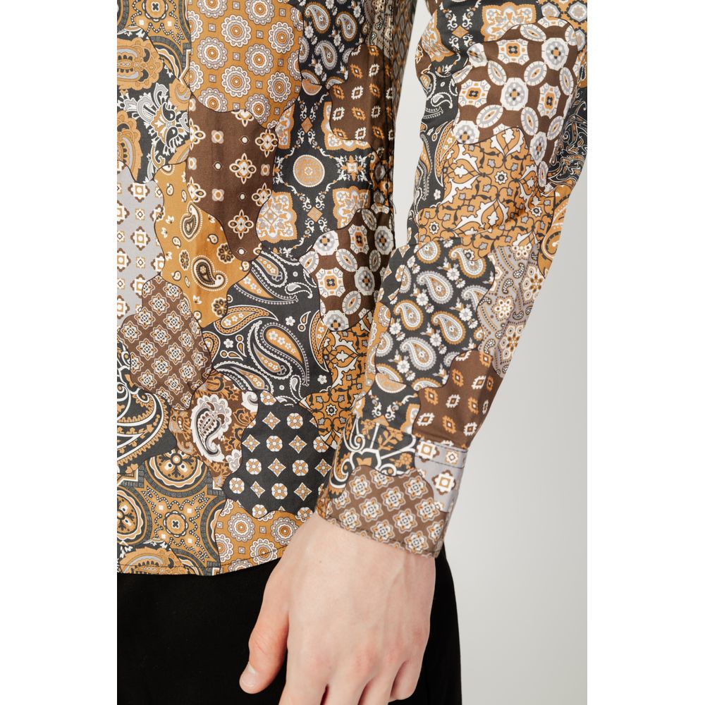 Gianni Lupo Beige Cotton Shirt Gianni Lupo