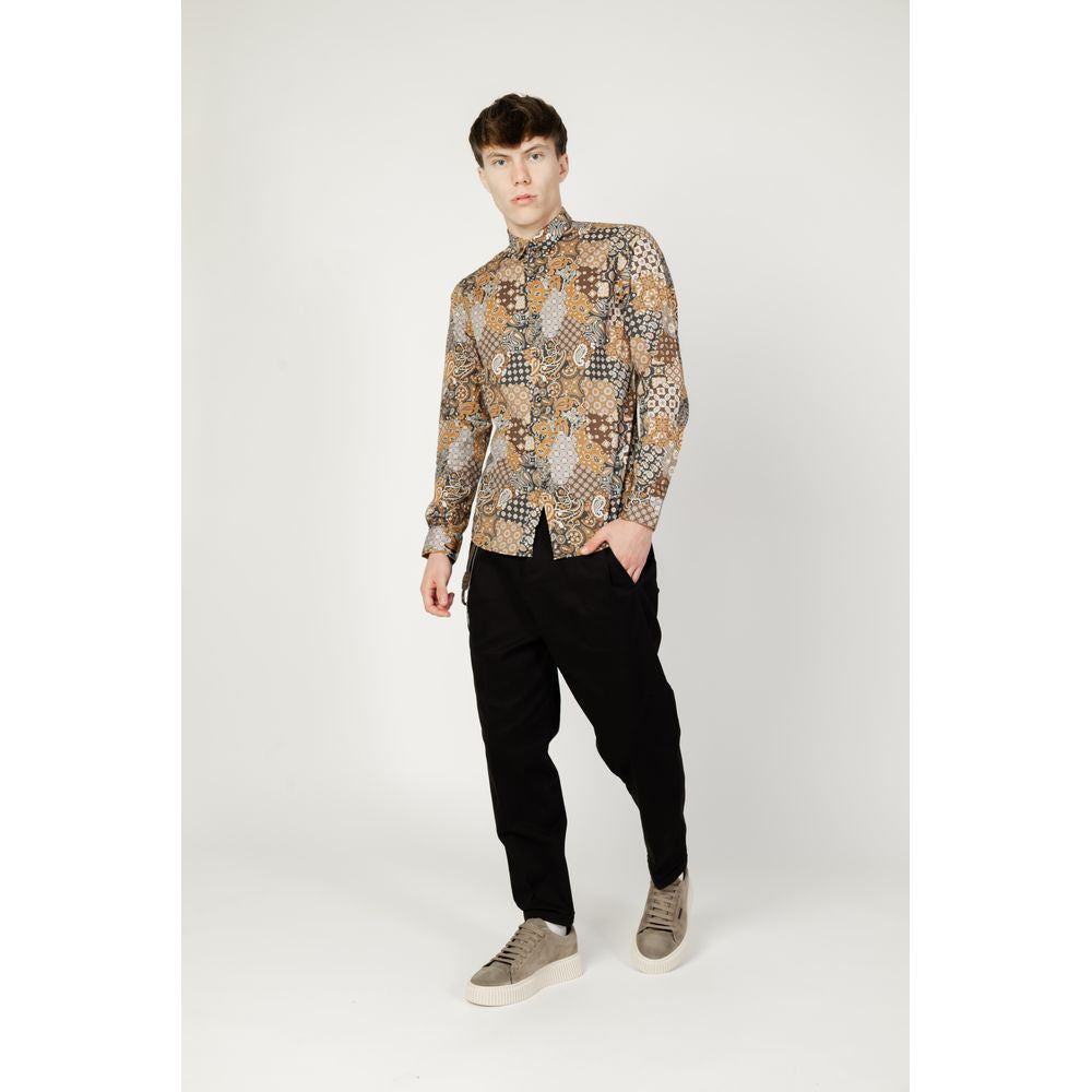 Gianni Lupo Beige Cotton Shirt Gianni Lupo