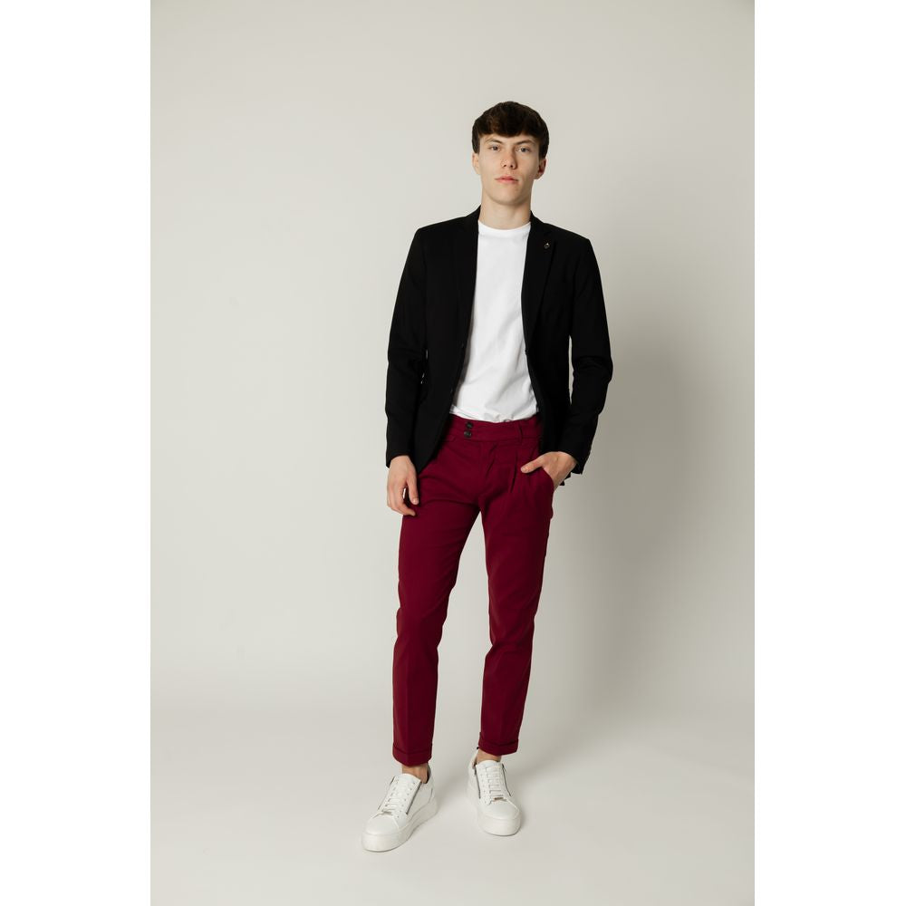Gianni Lupo Black Cotton Blazer Gianni Lupo