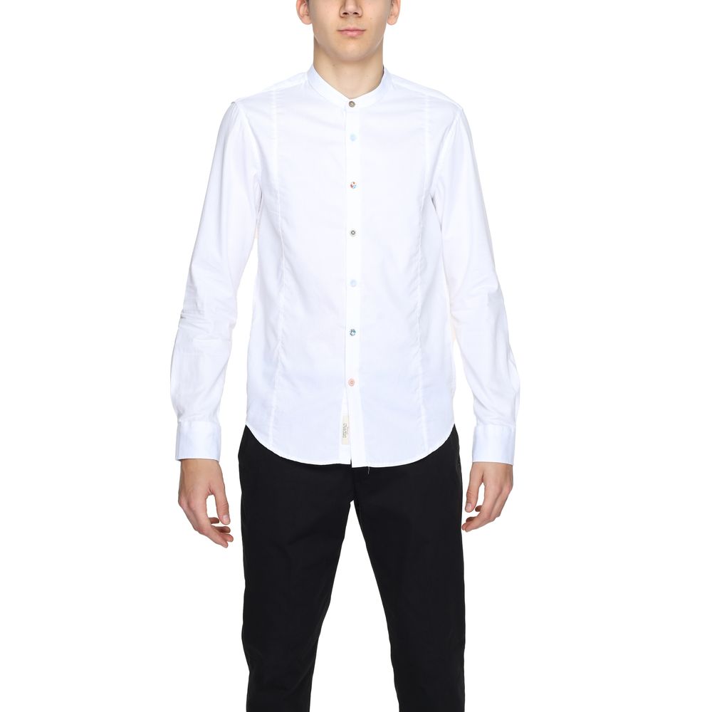 Gianni Lupo White Cotton Dress Shirt Gianni Lupo
