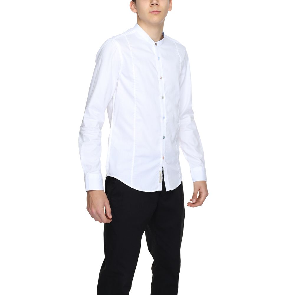 Gianni Lupo White Cotton Dress Shirt Gianni Lupo