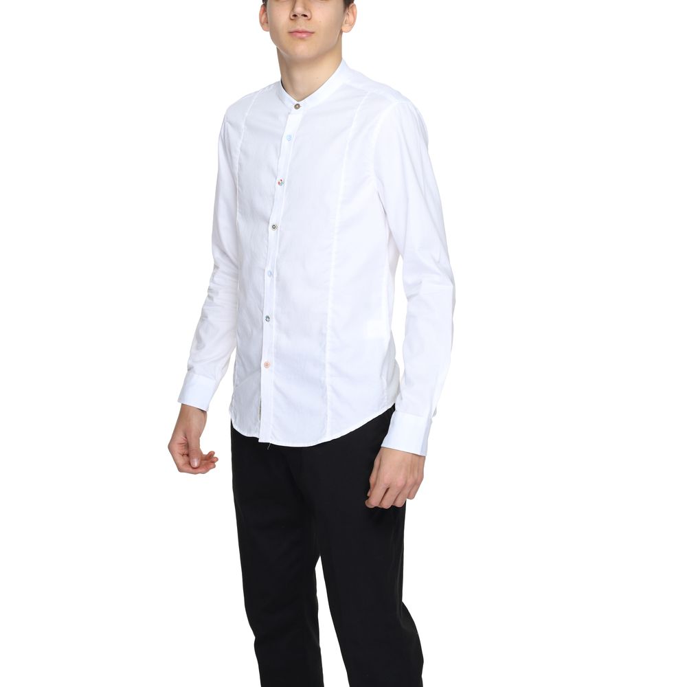 Gianni Lupo White Cotton Dress Shirt Gianni Lupo