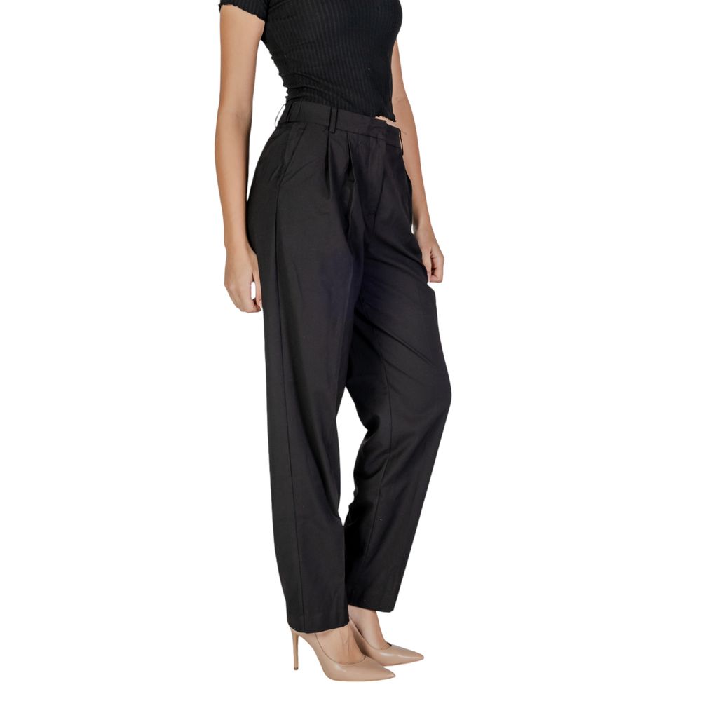 Vila Clothes Black Polyester Pant Vila Clothes