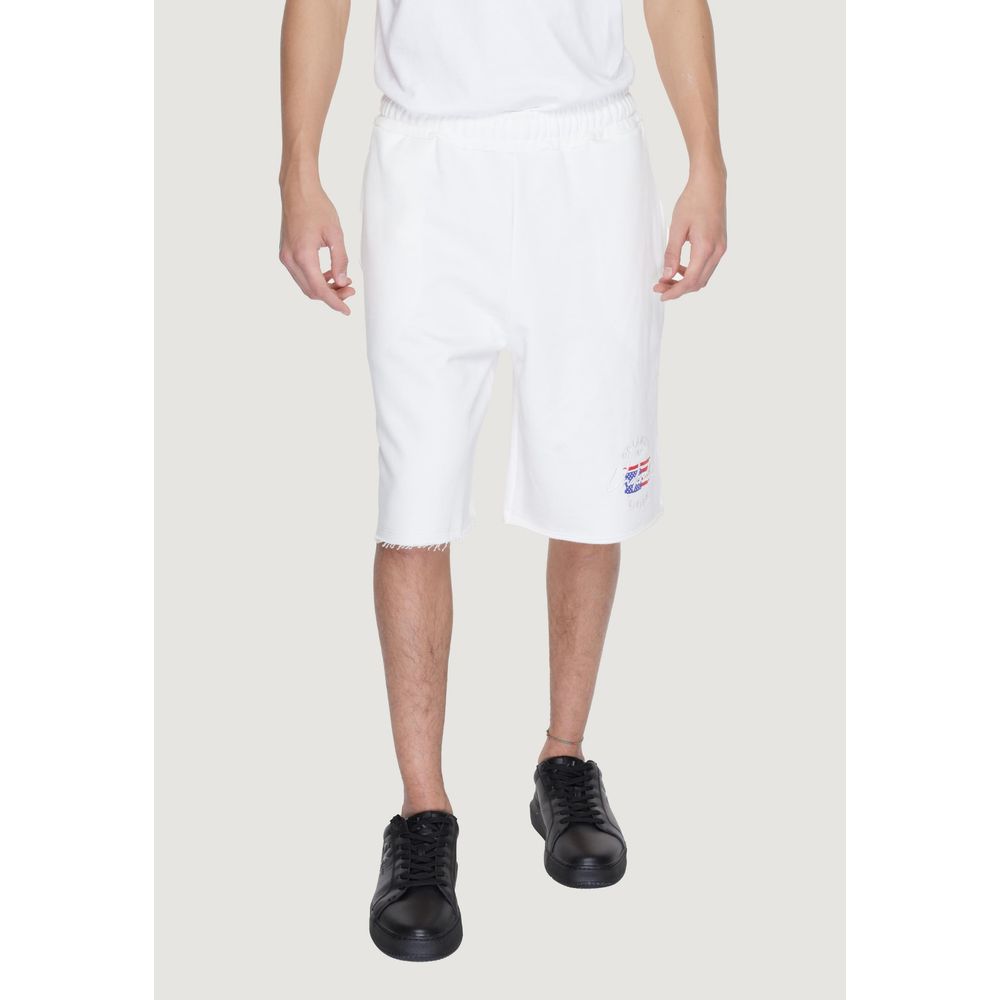 Underclub White Cotton Bermuda Underclub