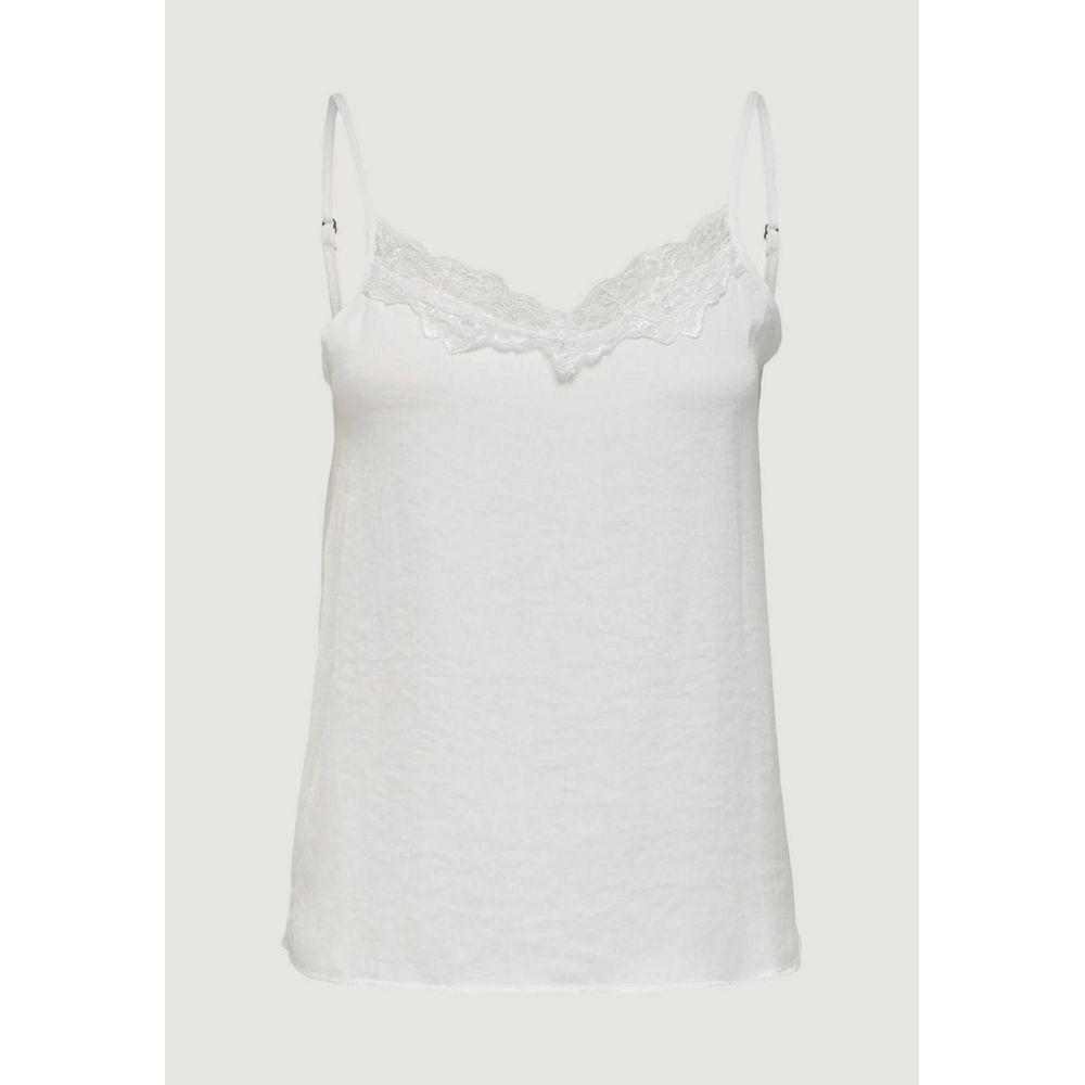 Jacqueline De Yong White Polyester Tank Top