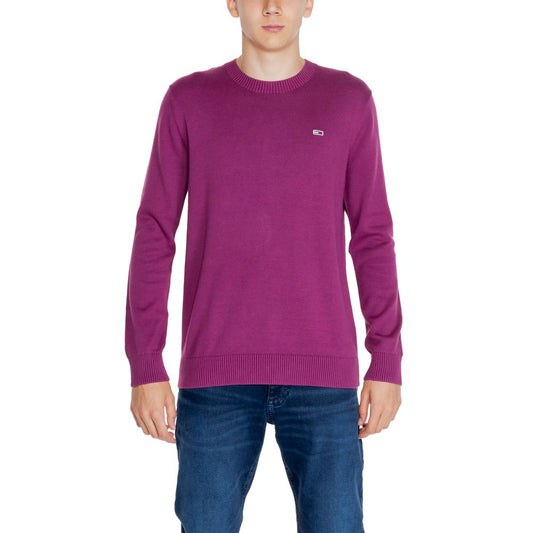 Tommy Hilfiger Jeans Purple Organic Cotton Sweater Tommy Hilfiger Jeans