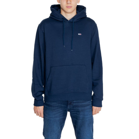 Tommy Hilfiger Jeans Blue Recycled Cotton Hoody Tommy Hilfiger Jeans
