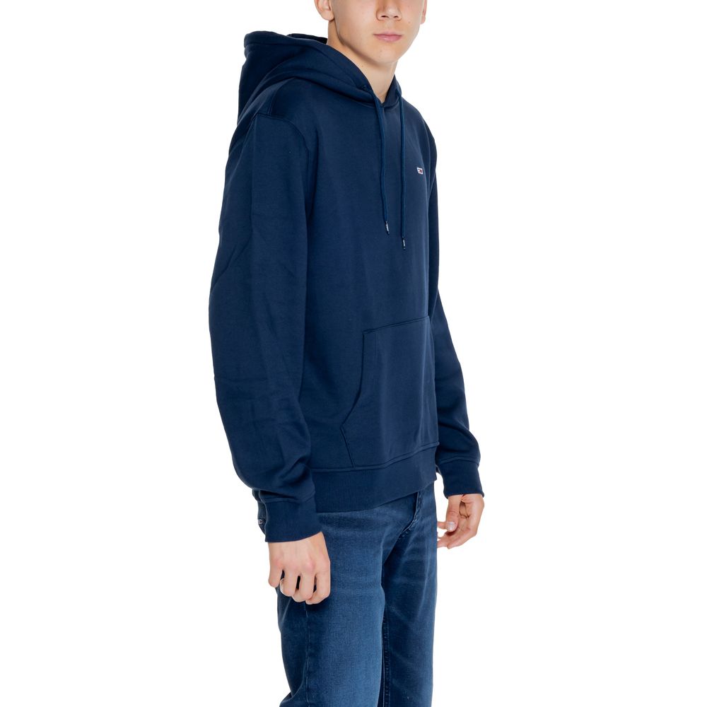 Tommy Hilfiger Jeans Blue Recycled Cotton Hoody Tommy Hilfiger Jeans