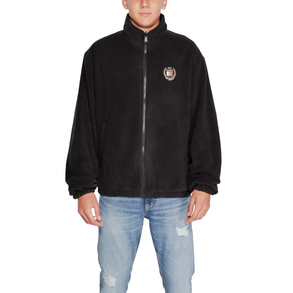 Tommy Hilfiger Jeans Black Recycled Polyester Jackets & Coat Tommy Hilfiger Jeans