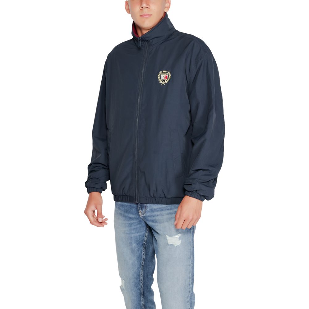 Tommy Hilfiger Jeans Blue Recycled Polyester Jackets & Coat Tommy Hilfiger Jeans