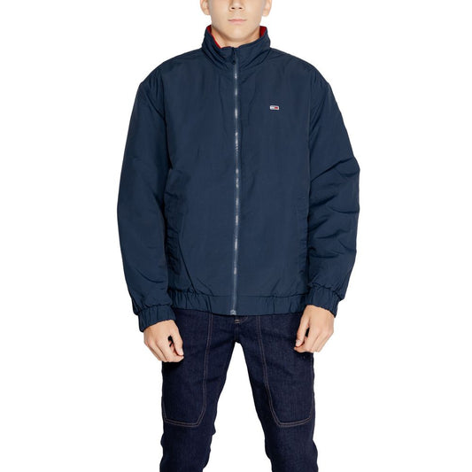 Tommy Hilfiger Jeans Blue Polyamide Jackets & Coat Tommy Hilfiger Jeans