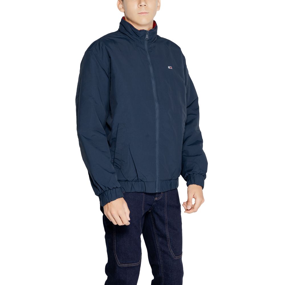 Tommy Hilfiger Jeans Blue Polyamide Jackets & Coat Tommy Hilfiger Jeans