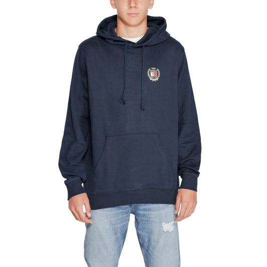 Tommy Hilfiger Jeans Blue Cotton Hoody Tommy Hilfiger Jeans