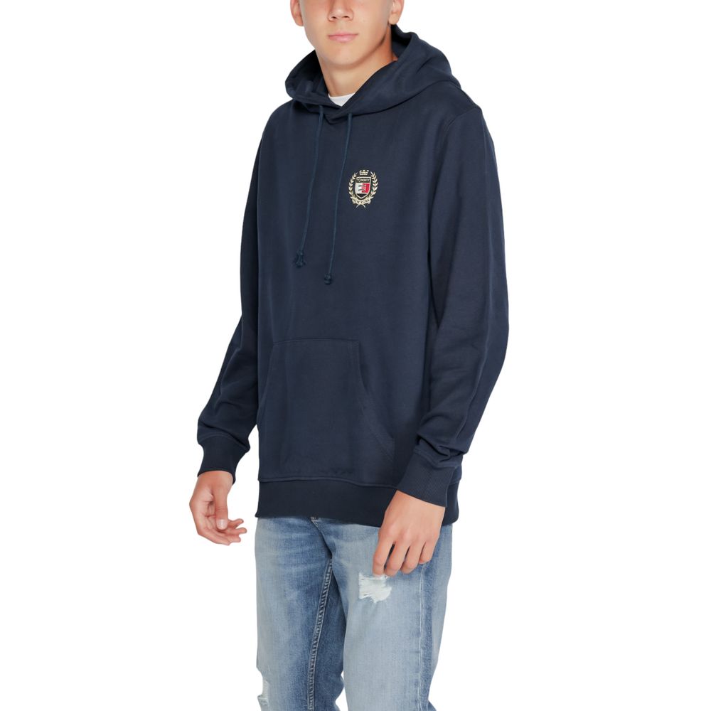 Tommy Hilfiger Jeans Blue Cotton Hoody Tommy Hilfiger Jeans