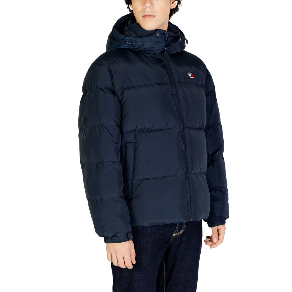 Tommy Hilfiger Jeans Blue Recycled Polyester Jackets & Coat Tommy Hilfiger Jeans