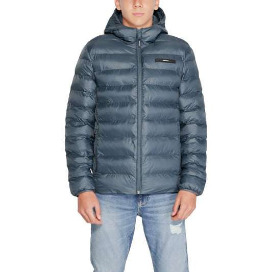 Calvin Klein Black Recycled Polyester Jackets & Coat Calvin Klein