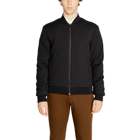 Antony Morato Black Polyester Jackets & Coat Antony Morato