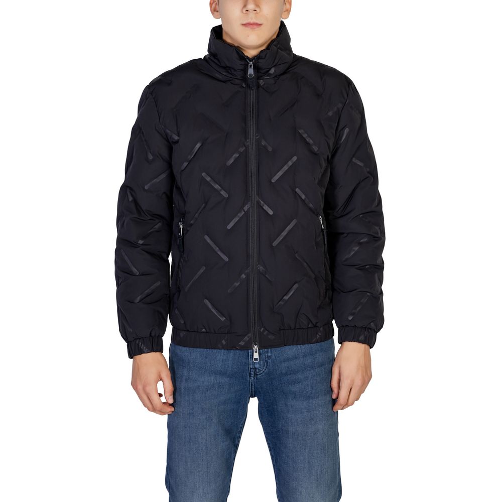 Antony Morato Black Polyester Jackets & Coat Antony Morato
