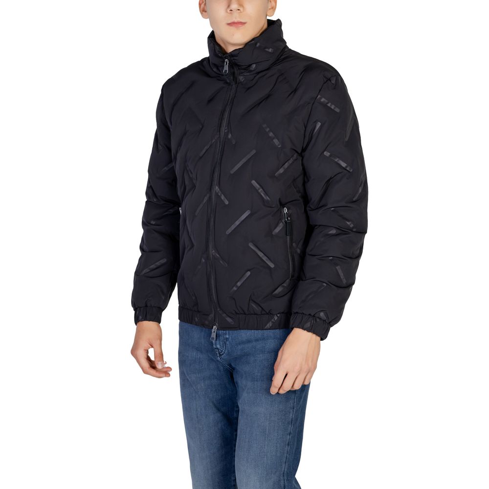 Antony Morato Black Polyester Jackets & Coat Antony Morato