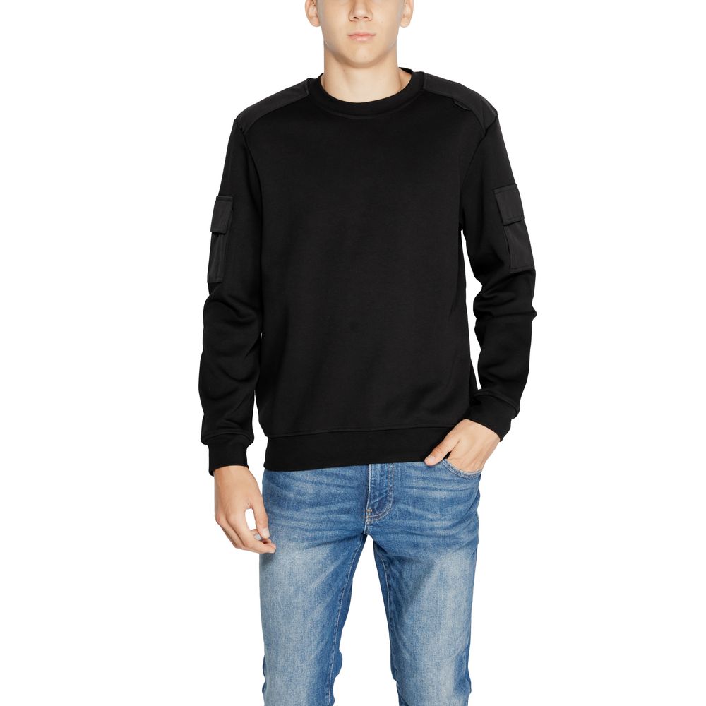 Antony Morato Black Cotton Sweatshirt