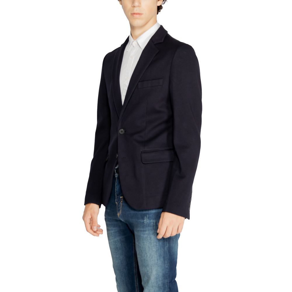 Antony Morato Blue Viscose Blazer Antony Morato