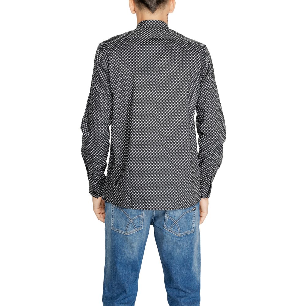Antony Morato Gray Cotton Shirt Antony Morato